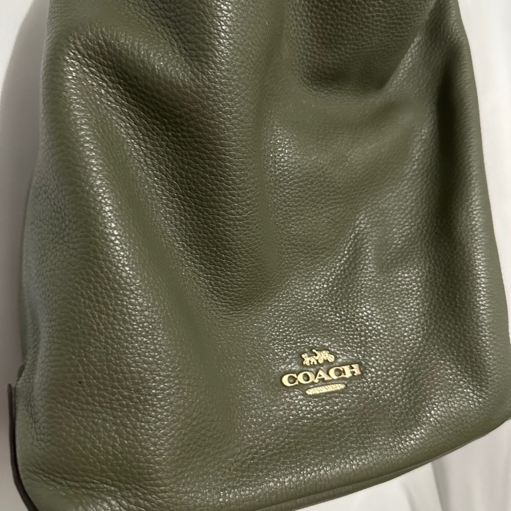 Coach Olive green Bucket Bag